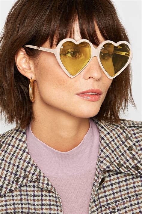 gucci heart-shaped acetate sunglasses|gucci sunglasses with swarovski crystals.